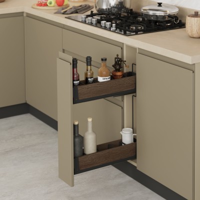 حامل زجاجات Unique Wood - إكسسوارات مطابخ وخزائن