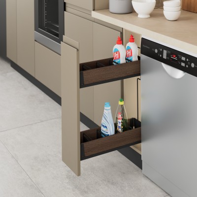 حامل منظفات Unique Wood - إكسسوارات مطابخ وخزائن
