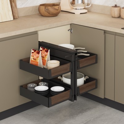 آلية الزاوية الميتة Unique Wood - إكسسوارات مطابخ وخزائن