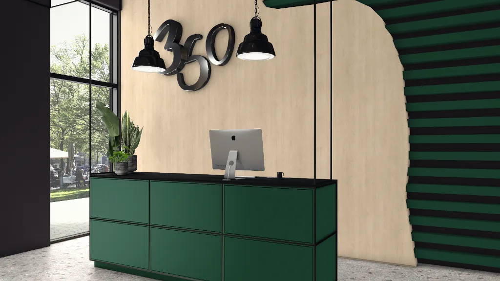 نموذج أثاث بلون EGGER U606 ST9 أخضر غابي